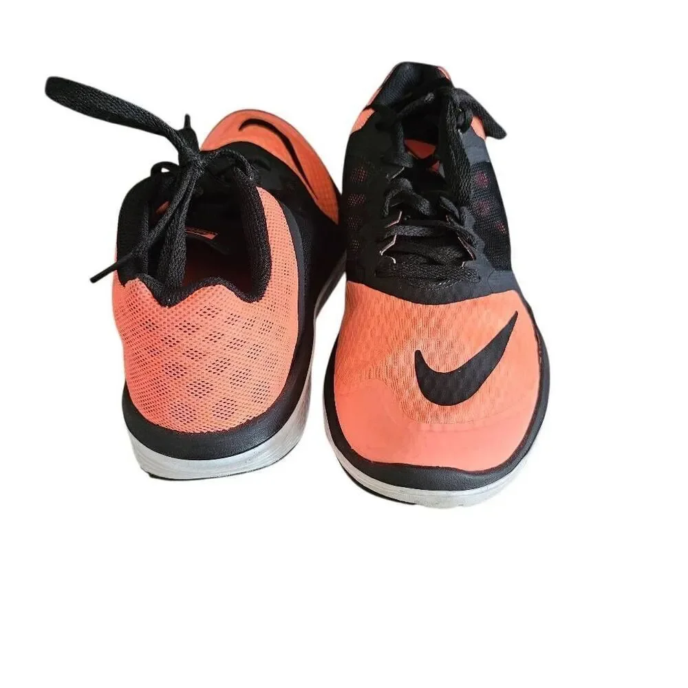 Nike womens Sz 8.5 coral and black fs lite Run Running shoes - Picture 4 of 6